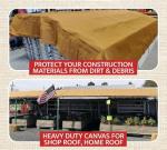 Heavy Duty 12' x 24' Tan Canvas Tarp