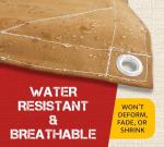 Heavy Duty 12' x 24' Tan Canvas Tarp