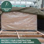 Heavy Duty Waterproof Canvas Tarp - 8x10 Feet