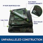 Waterproof Camo Tarp Cover 20x30 Feet