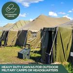 Heavy Duty Waterproof Canvas Tarp - 8x10 Feet