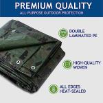 Waterproof Camo Tarp Cover 20x30 Feet