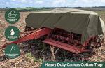 Heavy Duty Waterproof Canvas Tarp - 8x10 Feet