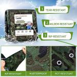Waterproof Camo Tarp Cover 20x30 Feet