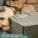 Heavy Duty Waterproof Canvas Tarp - 8x10 Feet