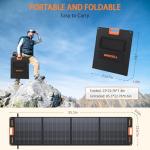 GRECELL 200W Foldable Portable Solar Panel Kit