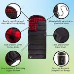 Wakeman XL 3-Season Sleeping Bag with Hood