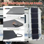 56W Waterproof Portable Solar Panel for Camping