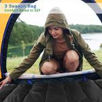 Wakeman XL 3-Season Sleeping Bag with Hood