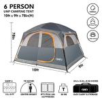 Spacious 6-Person Waterproof Family Camping Tent