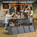 Portable 100W Solar Panel for Camping and Travel