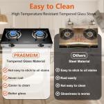 Portable 2 Burner Propane Stove for Camping