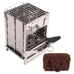 Portable Folding Wood Stove for Camping and BBQ