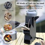 Portable Mini Rocket Stove for Camping & BBQ