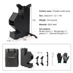 Portable Mini Rocket Stove for Camping & BBQ