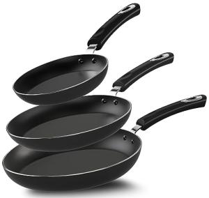 Non-Stick Frying Pan Set for Camping, 3-Piece