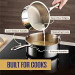 10-Piece Stainless Steel Cookware Set for Camping