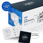 10-Piece Stainless Steel Cookware Set for Camping