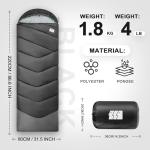 Lightweight Cold Weather Sleeping Bag for Adults