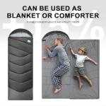 Lightweight Cold Weather Sleeping Bag for Adults