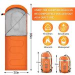 ECOOPRO Portable Warm Weather Sleeping Bag - Orange
