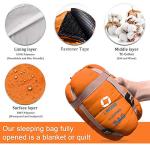 ECOOPRO Portable Warm Weather Sleeping Bag - Orange