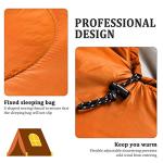 ECOOPRO Portable Warm Weather Sleeping Bag - Orange