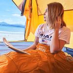 ECOOPRO Portable Warm Weather Sleeping Bag - Orange