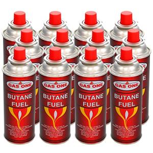 Butane Fuel Canisters for Camping Stoves - 12 Pack