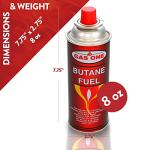 Butane Fuel Canisters for Camping Stoves - 12 Pack