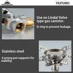 CAMPINGMOON Compact Folding Stove with Igniter