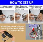 CAMPINGMOON Compact Folding Stove with Igniter