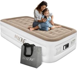 NXONE Luxury Inflatable Twin Air Mattress with Pump