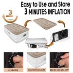 NXONE Luxury Inflatable Twin Air Mattress with Pump