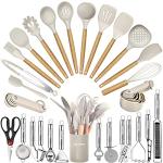 35-Piece Silicone Kitchen Utensils Set for Camping
