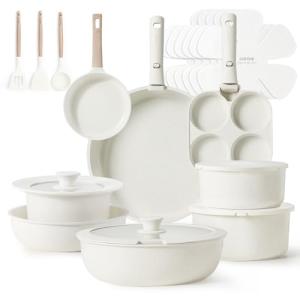 Carote 23-Piece Nonstick Cookware Set for Camping