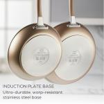 12-Piece Induction Nonstick Cookware Set in Bronze