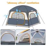 Spacious 6-Person Waterproof Family Camping Tent