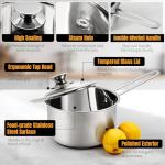 6-Piece Nonstick Stainless Steel Cooking Set