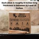 Fatwood Fire Starter Sticks - 10 lb Box