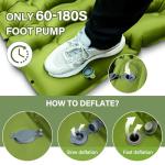 Yuzonc Self-Inflating Double Sleeping Pad with Pillow