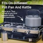 Portable 3-Burner Propane Camping Stove with Handle