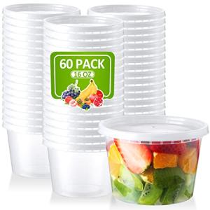 NEEBAKE 16 Oz Leak-Proof Meal Prep Containers Set