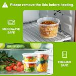 NEEBAKE 16 Oz Leak-Proof Meal Prep Containers Set
