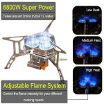 Compact 6800W Camping Stove with Piezo Ignition