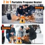 Mozodawn Portable 2-in-1 Propane Heater & Stove