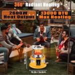 Mozodawn Portable 2-in-1 Propane Heater & Stove