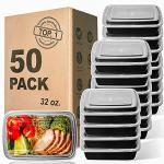 50-Pack 32oz Stackable Meal Prep Containers