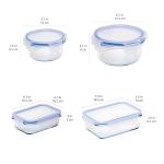 Leak-Proof Glass Food Storage Containers - 14 Pieces