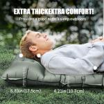 WTVIDAS Thick Ultralight Camping Sleeping Pad with Pillow